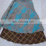 Saree Printed WRAPE ROUND MIX SILK PRINTED LONG SKIRTS thumbnail-3