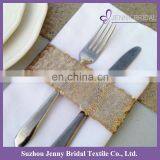 NP022A Unique Champagne Sequin Party City Napkins Bands for Weddings thumbnail-1