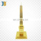 Tower Shape Custom Gold Plated Trophy