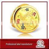 Professional Mirror Factory OEM Items Custom Fashional Souvenir Alloy Casted Crystal Decoration Metal Gold Mirror thumbnail-1