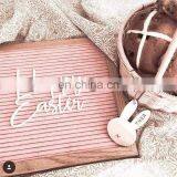 Handcrafted Customizedwood Frame Gray Felt Letter Board thumbnail-2