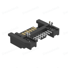Denentech SATA 7P Male SMT With Peg thumbnail-1
