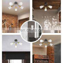 HUAYI High Quality Decorate Led Ceiling Lamp Surface Mounted Glass Cone Shape E14 Indoor Ceiling Light thumbnail-3