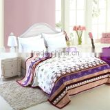 High quality embossed striped pattern modern style light weight travel blanket