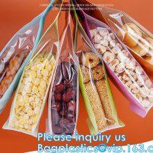 Zipper Lock Leakproof Reusable Storage Pouches For Zip Food Storage Lock Packaging With Tear Notches thumbnail-3