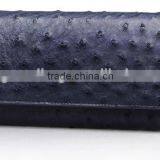High Quality Customized Logo Genuine Real Ostrich Leather Clutch Wallet for Women thumbnail-6
