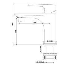 J Star Factory Outlet Hot And Cold Water Brass Luxury Basin Faucet Basin Mixer For Hotel Bathroom thumbnail-4