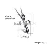 Titanium Sterling Steel Man Necklace Cross Charm Pendants Include 316L Stainless Steel Chains Paypal Accept thumbnail-5