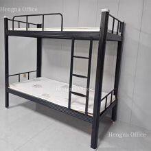 Twin Over Twin Metal Bed | Simple Black And White Style & High Load Capacity | Apartment & Youth Hostel - OEM/ODM Service thumbnail-2