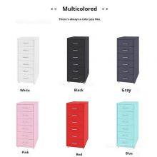 Secure Student Dormitory Bedside Cabinet With Lock | Compact 5 Drawer Metal Storage Tower for Personal Items thumbnail-5