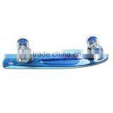 New Safety Quality Assurance PC Plastic Transparent Blue Skate Board Skateboard Fish Shaped Small Size EC-FC01 thumbnail-2