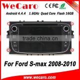 Wecaro WC-FU7608 Android 4.4.4 car dvd player HD for ford s-max navigation system 2008 2009 2010 TV tuner