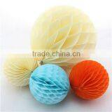 Decorative Colorful Chinese Hanging Craft Paper Honeycomb Ball for Birthday Anniversary thumbnail-4