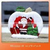 Ceramic Christmas Red Apple With Santa Claus Decorative for Sale thumbnail-2