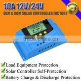 10A 12V/24V Solar Charger Charge Controller With LCD Display and 1 USB Output thumbnail-1