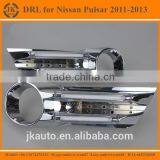 Electroplating Light Guide High Bright LED Fog Light for Nissan Pulsar LED Daytime Running Lights for Nissan Pulsar 2011-2013