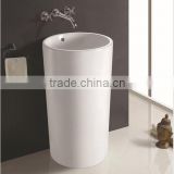 Luxury bathroom free standing pedestal basin/ceramic basin (BSJ-B135-2)