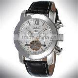 New Fashion Cool JARAGAR Watches Men Luury Brand Sports Military Automatic Mechanical Tourbillion Wristwatches Leather Strap thumbnail-3