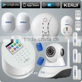 KERUI new Wifi based support IOS Android phone control gsm intelligent alarm system