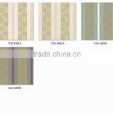 Stock Lot Printing Golden Foil Wallpaper, Emerald Green Neat Wide Stripe Wallcover for Administration , Best Quality Wallcover thumbnail-4