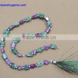 6 x 10-8 x 12 mm Roll Shape, 16 "chain Length of 100% Natural Gemstone Rubycrosite Roll