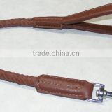 60cm rolled leather dog leash