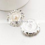 Rhinestone Pearl Button,decorative Pearl Button for Garment Accessories thumbnail-2