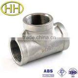 3000# Steel Pipe Fittting Threaded Tee thumbnail-3