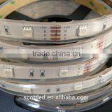 30leds/m RGB LED Flexible Strip, DC12V Input, 5m/roll, Waterproof IP67
