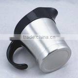 Stainless Steel Double Wall Gravy Boat With Spout & Lid thumbnail-4