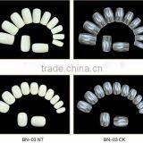 2015 New Style White Clear Round French Natural Different Style of Acrylic Nail Half and Full Covered Tip Nail