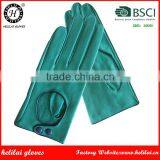 Helilai Hot Selling Ladies Unlined Sheep Leather Gloves Women Winter Leather Motorcycle Gloves thumbnail-1