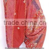 2103 Vintage Silk Saree Sari Afgani Yoga Pants Trousers
