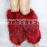 Charming Style Ladies Dye Colors Fox Fur Leg Warmes Winter Warm Style