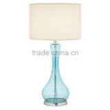 11.1-26 a Distinctive Appearance Glass Body a Contemporary Decor Vineyard Table Lamp With Drum Shade
