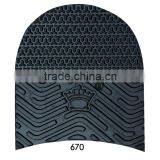 Wave-like Pattern Antiskid Rubber Heel For Shoes Mending Material thumbnail-1