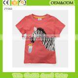 Kids t Shirt Kids Zebra Neck t Shirt Girl T-shirt 100%cotton T-shirt Children's T-shirt Hot Seller Kids Clothing Quality Choice thumbnail-1