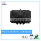 Multiband 3:1 Combiner Three Band Microwave Combiner 3G Triplexers N Female