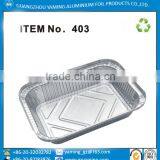 880ml Oblong Take Away Food Use Aluminium Foil Container for Fast Food Restaurant Item no 403 thumbnail-1