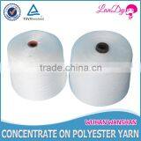 Cheapest 18s/2 raw white spun polyester sewing thread for knitting