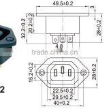 IEC Certificated Abs Universal Power Extension Socket,High Quality Female dc Power Jack,dvi Mini dc Power Connector thumbnail-2
