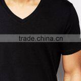 Daijun OEM Men v Neck Wholesale 100%cotton High Quality Blank Plain T-shirts thumbnail-4