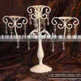 Iron Beaded Wedding Candelabra