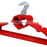 Non Slip Flocked Velvet Heart Coat Clothes Garment Hangers thumbnail-5