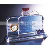 2016 Delicate Crystal Clock With Calendar