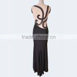 Exquisite Black Beaded Big Size Womens Wholesale Clothing Western Gowns Party Dresses Best Lady Wedding Sex Prom Evening Gown thumbnail-2