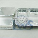 Fast Food Lunch Box/two Portion Foil Container, 2 Compartment Foil Container Manufacturer thumbnail-4