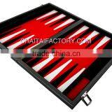 High Quality Vinyl Faux Leather Backgammon Set