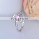 925 Sterling Silver Women Fashion Prong Setting Ring With Purple Zircon thumbnail-3