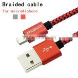 Wholesale Mobile Phone Use and Micro-USB USB Type Braided Micro Usb Cable thumbnail-2
